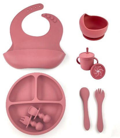 Durable Baby Silicone Tableware Set – Safe & Stylish Feeding Essentials