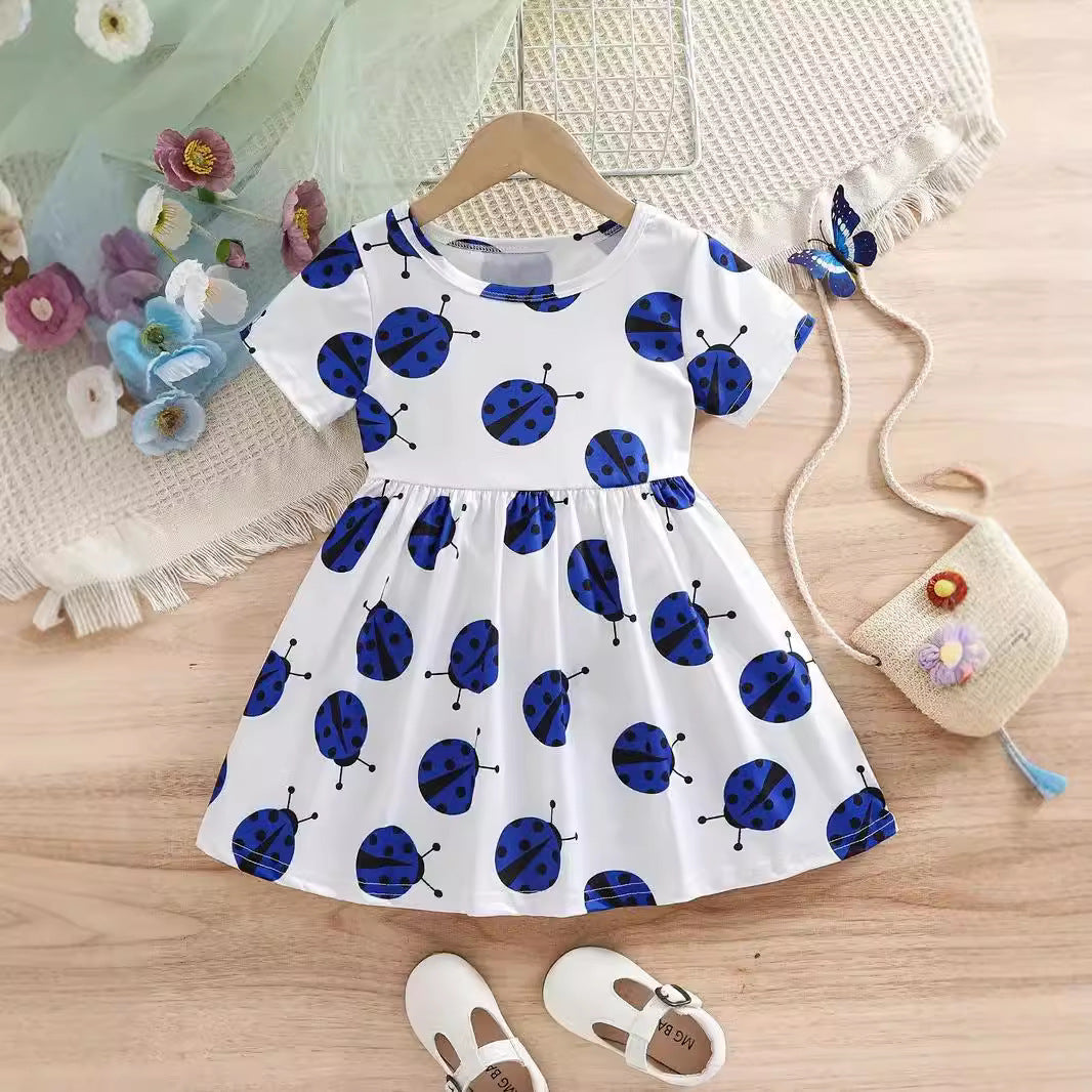 Embroidered Flowers Holiday Party Dress Girl