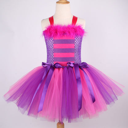 Children's Mesh Pettiskirt Holiday Dress