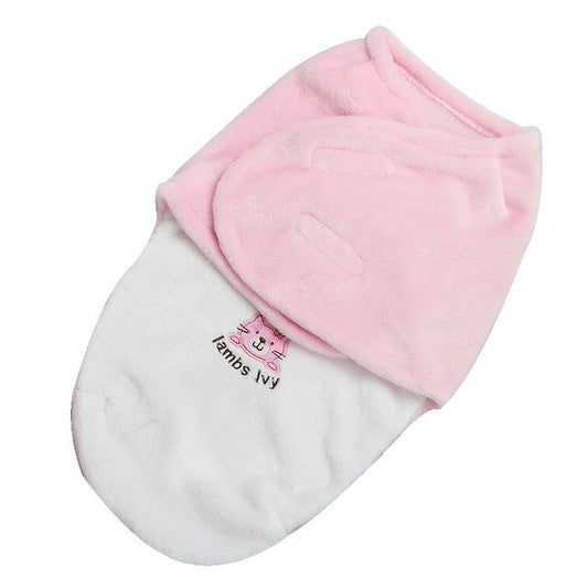 Soft fly velvet baby embroidered swaddle