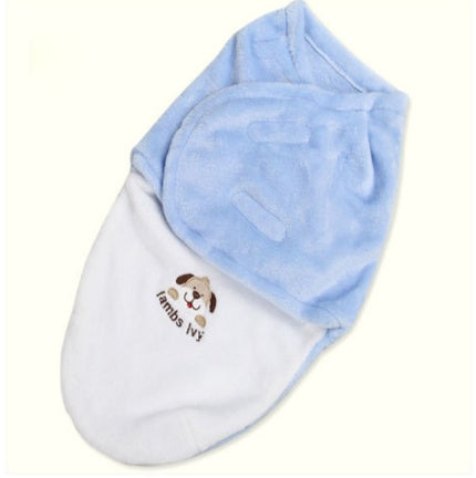 Soft Fly Velvet Swaddle-Embroidered