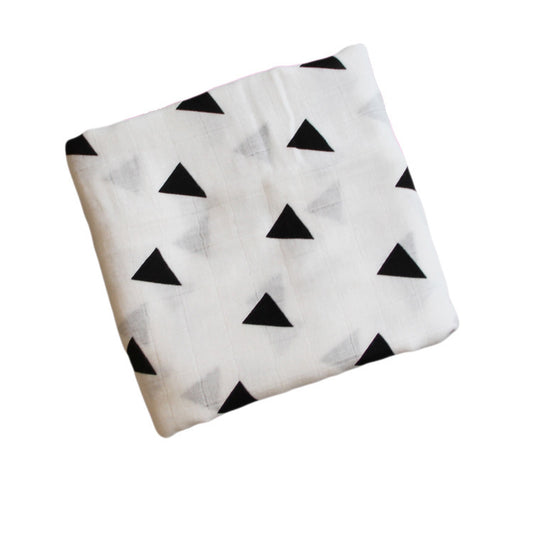 Bamboo Muslin Swaddle  Neutral Receiving Blanket