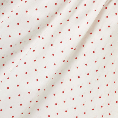 Baby Girl Smocked Princess Dress Red Polka with Heart Embroidery and Headband