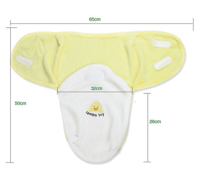Soft Fly Velvet Swaddle-Embroidered
