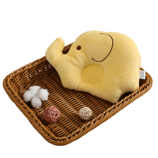 Newborn Flat Head Support Elephant and Piglet Shaped Baby Pillow