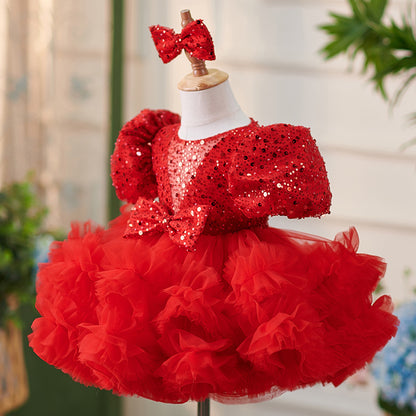 Toddler Holiday Dress Sequins