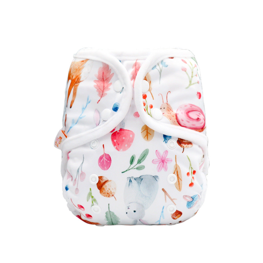 Diaper Cover - Cloth Cute Rainbow Print  Baby Gift Accessory