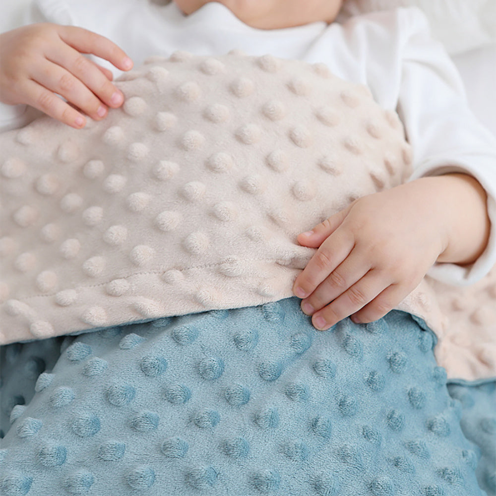 Baby Blanket With Dotted Backing