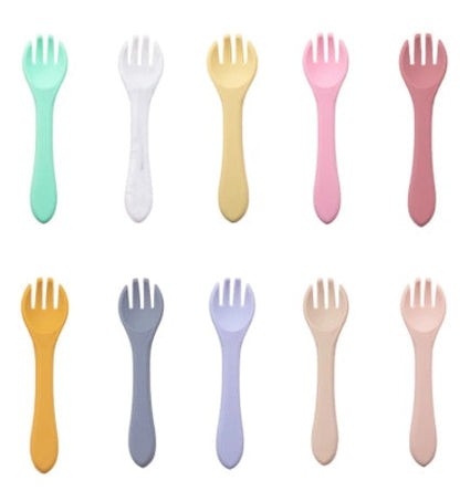 Silicone Infant Spoons  – Food Grade Baby Feeding Silicone Fork