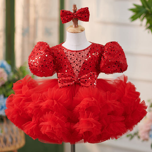 Toddler Holiday Dress Sequins