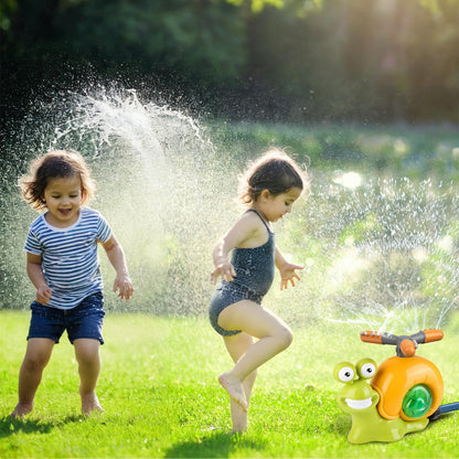 2 In 1 Snail Water Sprinkler Baseball Toy With 2 Sprinkler Nozzles 360 Degree Rotating Spray Baseball Sprinkler Summer Water Toy For 4-8Years Old Boys Girls Pool Garden Lawn