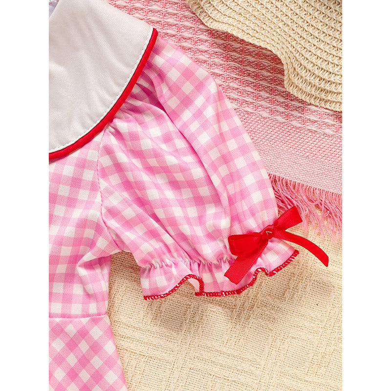 Baby Pink Besties Dress With Headband Set