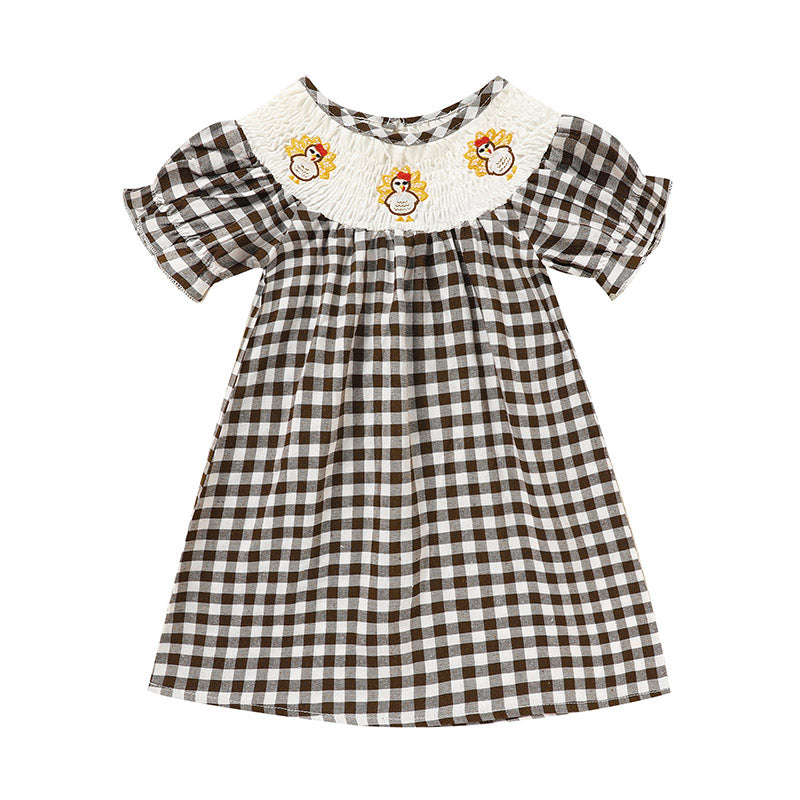 Infant Baby Thanksgiving Printed Dress