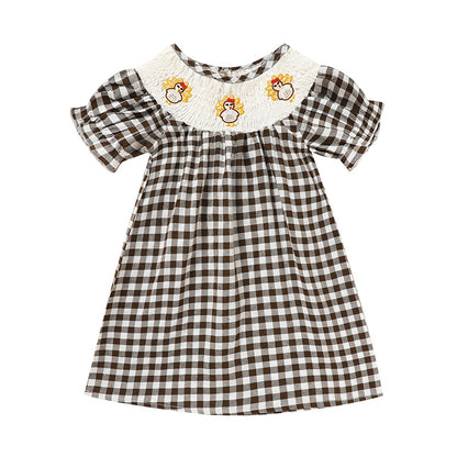 Infant Baby Thanksgiving Printed Dress