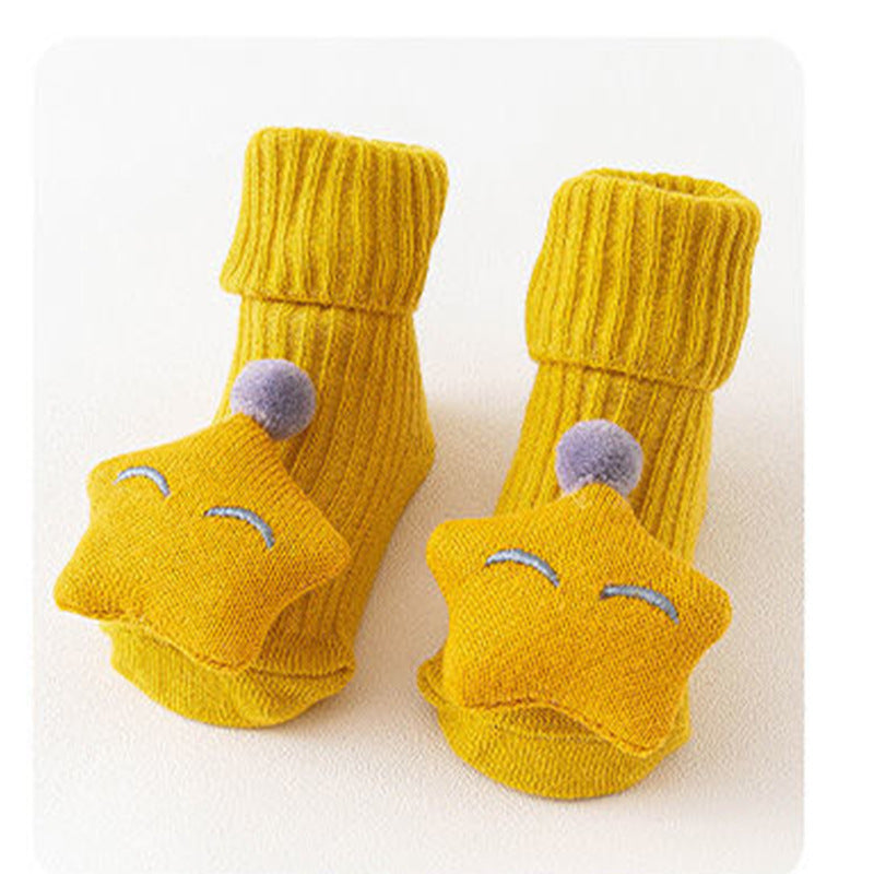 Baby Socks - Soft Cotton Breathable & Sweat-Absorbing Floor Socks