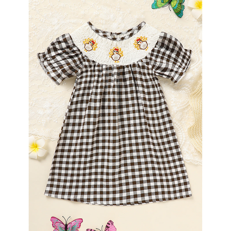 Infant Baby Thanksgiving Printed Dress