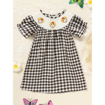 Infant Baby Thanksgiving Printed Dress