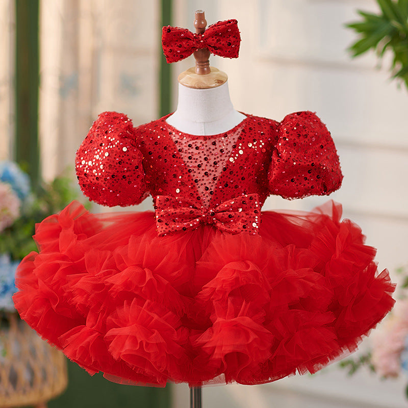 Toddler Holiday Dress Sequins