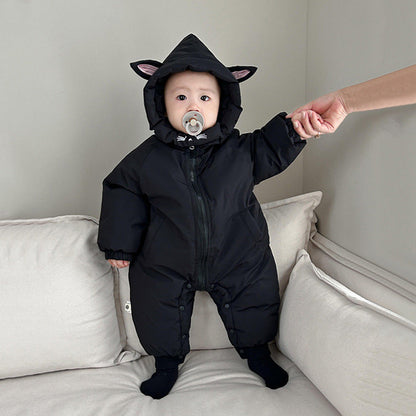 Infant Snowsuit Cozy & Warm Bear Wears Jumpsuit For Winter