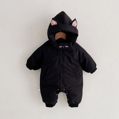 Infant Snowsuit Cozy & Warm Bear Wears Jumpsuit For Winter