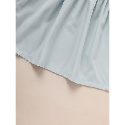 Toddler Smocked Lace Crew Neck Dress